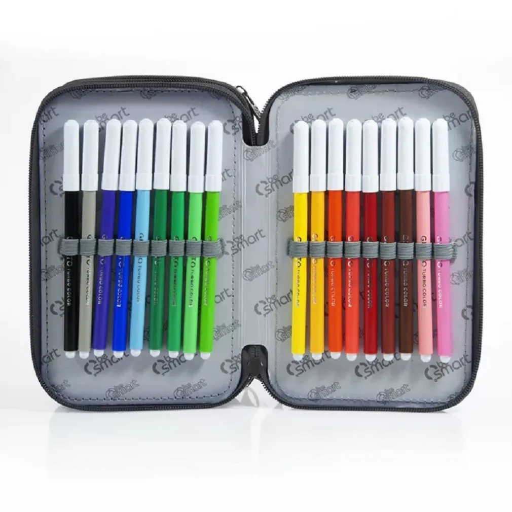 ASTUCCIO PORTAPASTELLI TRIPLO YORK JEANS BE SMART PORTAPENNE ACCESSORI SCUOLA