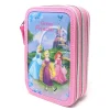 ASTUCCIO SCUOLA 3D PRINCIPESSE CENERENTOLA RAPUNZEL ARIEL DISNEY 3 ZIP CERNIERE