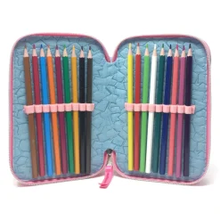 ASTUCCIO SCUOLA 3D PRINCIPESSE CENERENTOLA RAPUNZEL ARIEL DISNEY 3 ZIP CERNIERE