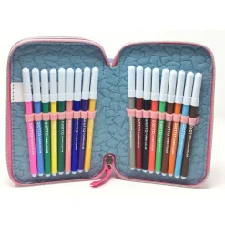 ASTUCCIO SCUOLA 3D PRINCIPESSE CENERENTOLA RAPUNZEL ARIEL DISNEY 3 ZIP CERNIERE