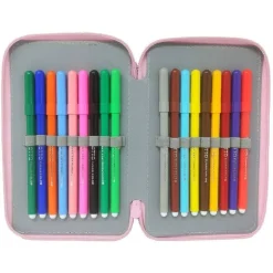 ASTUCCIO SCUOLA MINNIE MOUSE MULTISCOMPARTO 3 ZIP PENNARELLI GIOTTO 20X13X6CM