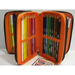 ASTUCCIO SCUOLA PANINI WWF FOR LIVING PLANET 3 PIANI CHIUSURA A ZIP PIENO LEONE