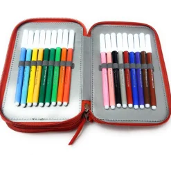 ASTUCCIO TOPOLINA MINNIE DISNEY 3 ZIP 20x13x6.5CM SCOMPARTO ACCESSORIATO SCUOLA