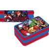 ASTUCCIO TRIPLO AVENGERS ASSEMBLE 3 ZIP COMPLETO ACCESSORIATO BAMBINI SCUOLA