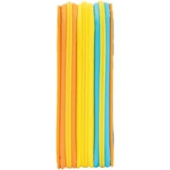 ASTUCCIO TRIPLO MULTICOLORE TOPO GIGIO 3 SCOMPARTI ZIP SCUOLA PORTAPASTELLI