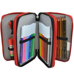 Astuccio 3ZIP Accessoriato Completo YUB Seven Originale Svalvolati Scuola Grigio