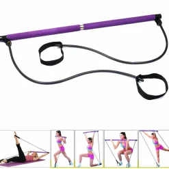 ATTREZZO ELASTICO LONG ESERCIZI BRACCIA RESISTENZA PILATES CORDA ELASTICA