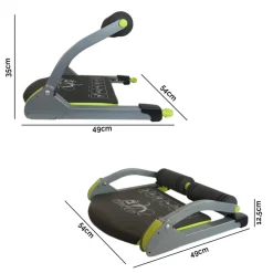 ATTREZZO MULTIFUNZIONE ALLENAMENTO ADDOMINALI FITNESS MUSCOLI ESERCIZI HOME GYM