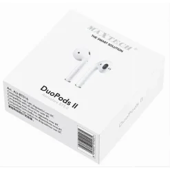 AURICOLARE BLUETOOTH BT5.0 CUFFIE DUOPODS II SENZA FILI PER SMARTPHONE AU-BT016