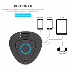 AURICOLARE BLUETOOTH MINI WIFI USB MICROFONO CARICACATORE AUTO PER SMARTPHONE