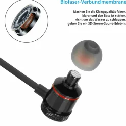 AURICOLARI BLUETOOTH MAGNETICI CUFFIE SPORTIVE WIRELESS STEREO XT-6 FITNESS