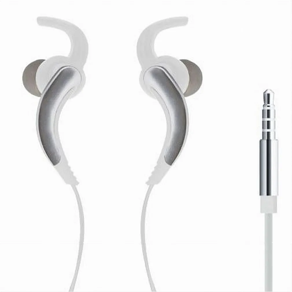 AURICOLARI CON CAVO 1.2MT CUFFIE AUX3.5MM ORECCHIO MICROFONO SMARTPHONE AU-6T007