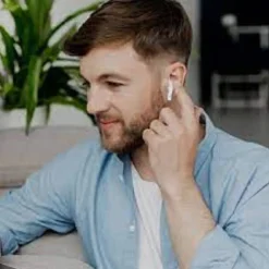 AURICOLARI CUFFIE BLUETOOTH WIRELESS CONTROLLO TOUCH CON SCATOLA DI RICARICA R535