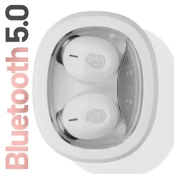 AURICOLARI CUFFIE BLUETOOTH WIRELESS AUTONOMIA 8H CUSTODIA DI RICARICA S68-PRO