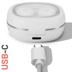 AURICOLARI CUFFIE BLUETOOTH WIRELESS AUTONOMIA 8H CUSTODIA DI RICARICA S68-PRO