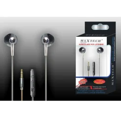 AURICOLARI CUFFIE CON MICROFONO PER CELLULARI SMARTPHONE JACK MAXTECH AU-5T002