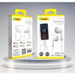 AURICOLARI CUFFIE IN-EAR STEREO VIVAVOCE CON PRESA TYPE-C PER SMARTPHONE Q-RS8