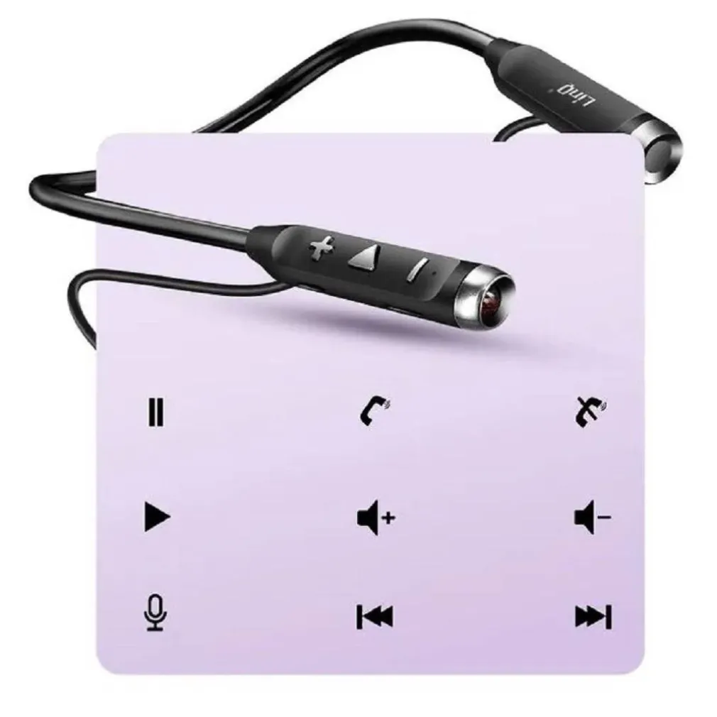 AURICOLARI CUFFIE MAGNETICI BLUETOOTH A COLLO CON TORCIA LED SPORT SMARTPHONE S800