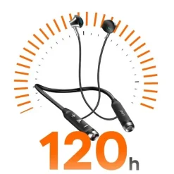 AURICOLARI CUFFIE MAGNETICI BLUETOOTH A COLLO CON TORCIA LED SPORT SMARTPHONE S800