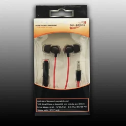 AURICOLARI CUFFIE MUSICA CON FILO MICROFONO PER CELLULARI SMARTPHONE SIMSOUND MAXTECH AU-6T002