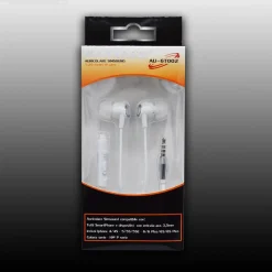 AURICOLARI CUFFIE MUSICA CON FILO MICROFONO PER CELLULARI SMARTPHONE SIMSOUND MAXTECH AU-6T002