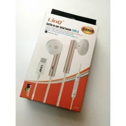 AURICOLARI CUFFIE STEREO IN-EAR CON REGOLAZIONE VOLUME MUSICA TIPO C TYPE-C S9909