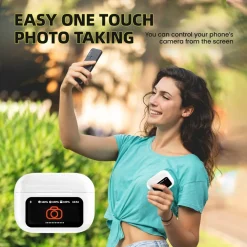 AURICOLARI IN-EAR CUFFIE TWS BLUETOOTH WIRELESS V5.4 CUSTODIA LCD TOUCH SCREEN