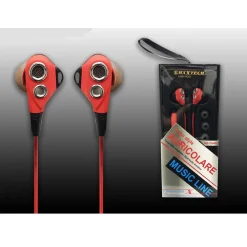 AURICOLARI ORECCHIE CUFFIE PER SMARTPHONE MICROFONO CON FILO VOLUME MAXTECH AU-1G002