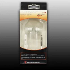 AURICOLARI PER CELLULARI CUFFIE CON FILO MUSICA MICROFONO SMARTPHONE MAXTECH AU-6T001