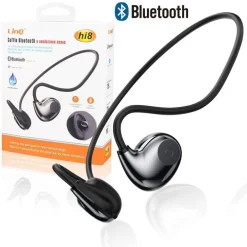 AURICOLARI SPORTIVI CONDUZIONE OSSEA CUFFIE BLUETOOTH SENZA FILI HI8 ANDROID IOS