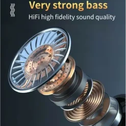 AURICOLARI SPORTIVI WIRELESS TWS CUFFIE BLUETOOTH 5.1 IMPERMEABILI SUONO AD ALTA FEDELTÀ