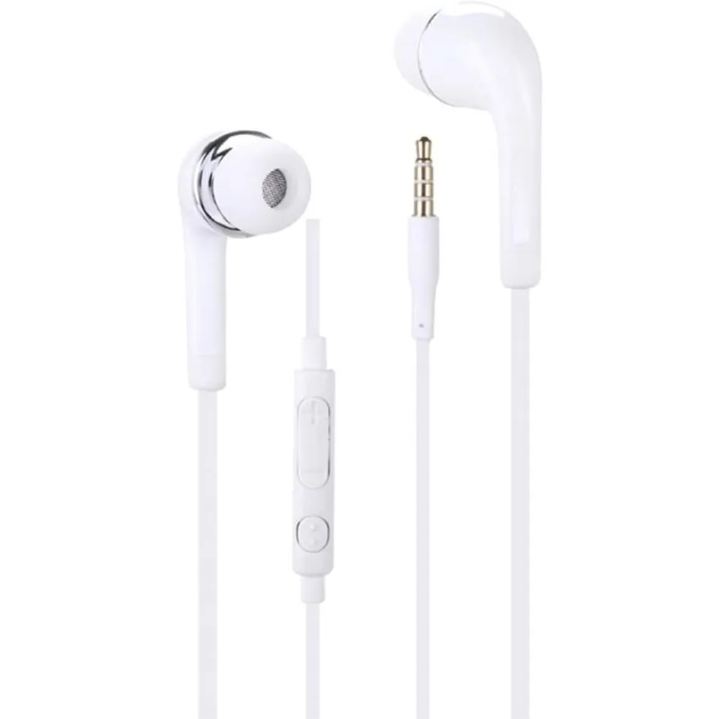 AURICOLARI STEREO PER SAMSUNG GALAXY A52S 5G CON CONTROLLO VOLUME MICROFONO BIANCO