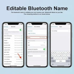 AURICOLARI WIRELESS CANCELLAZIONE DEL RUMORE CUFFIE BLUETOOTH IMPERMEABILE IPX7