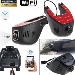 AUTO CAR DVR TELECAMERA WIFI 1080P VIDEOREGISTRATORE NOTTURNA G-SENSOR FULL-HD