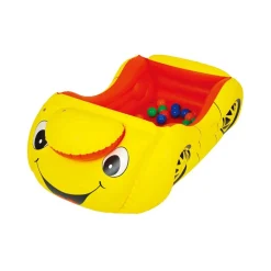 AUTO MACCHINA GONFIABILE MARE GIOCO BIMBI CON 25 PALLINE E BOCCA APRIBILE