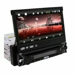 AUTORADIO 1 DIN SCHERMO A SCOMPARSA 7" AUTO TOUCH BLUETOOTH USB SD CAMERA 8802