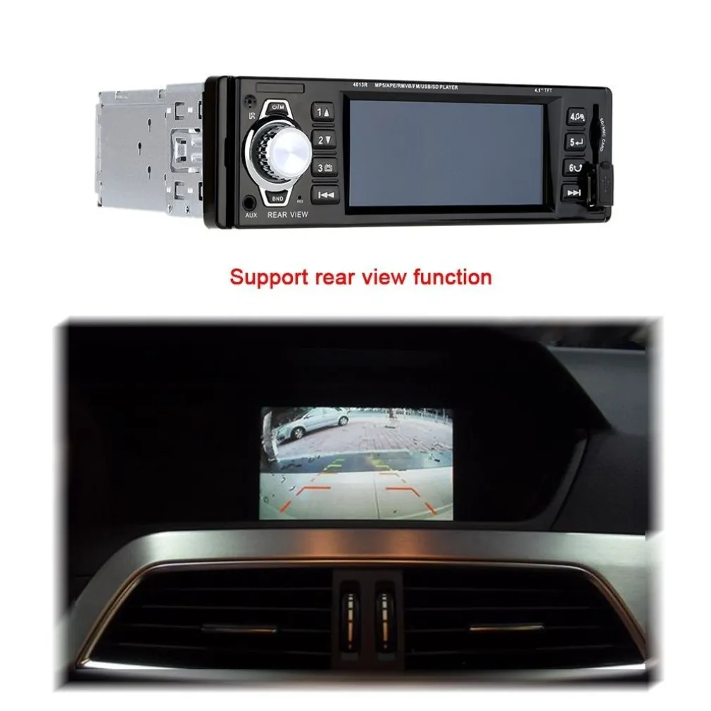 AUTORADIO DISPLAY LCD 3.6" HD USB SD AUDIO MP5-3310R PER TELECAMERA RETROMARCIA