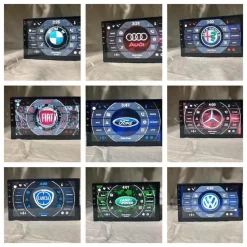 AUTORADIO DOPPIO DIN ANDROID 8.1 NAVIGATORE GPS MIRROR LINK BLUETOOTH STEREO