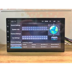 AUTORADIO DOPPIO DIN ANDROID 8.1 NAVIGATORE GPS MIRROR LINK BLUETOOTH STEREO