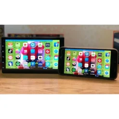 AUTORADIO DOPPIO DIN ANDROID 8.1 NAVIGATORE GPS MIRROR LINK BLUETOOTH STEREO