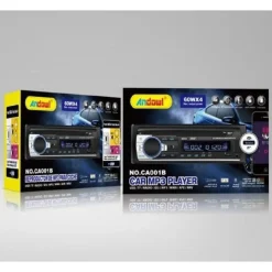 AUTORADIO LETTORE MP3 CA001B SISTEMA AUDIO AUTO UNIVERSALE 1 DIN BLUETOOTH AUX