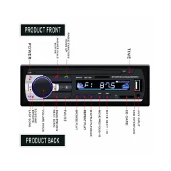 AUTORADIO LETTORE MP3 CA001B SISTEMA AUDIO AUTO UNIVERSALE 1 DIN BLUETOOTH AUX