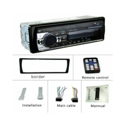 AUTORADIO LETTORE MP3 CA001B SISTEMA AUDIO AUTO UNIVERSALE 1 DIN BLUETOOTH AUX