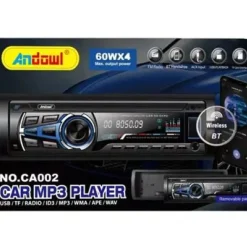AUTORADIO LETTORE MP3 SISTEMA AUDIO AUTO 1 DIN BT USB AUX FM SD CARD MP3 CA002