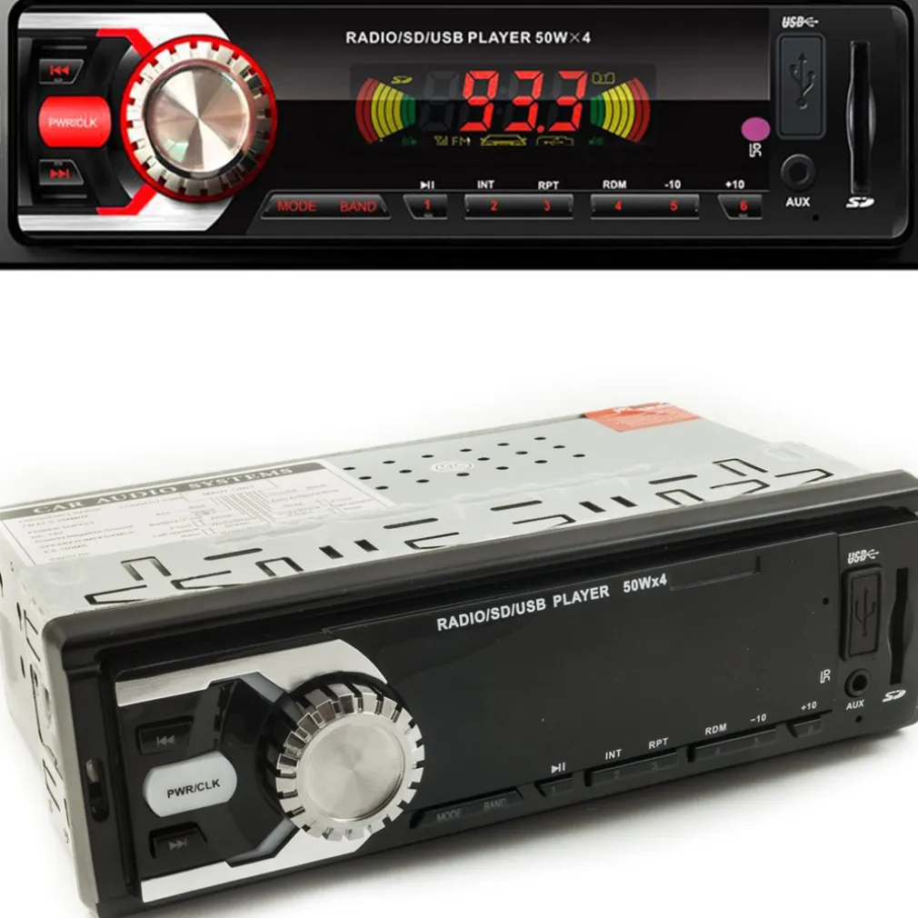 AUTORADIO STEREO AUTO CAMPER RADIO FM MP3 USB SLOT SD AUX 50Wx4 4104