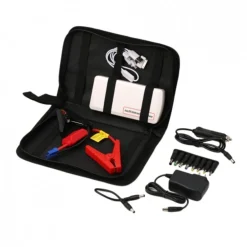 AVVIATORE EMERGENZA CON BORSETTA AUTO LUCE LED STARTER POWER BANK 9000 PORTATILE