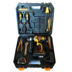 AVVITATORE 18V TRAPANO BATTERIA A LITIO 2 BATTERIE IN VALIGIA + ACCESSORI P104