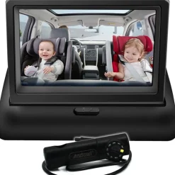 BABY MONITOR DI SICUREZZA LCD FULL HD 1080P Q-CA805 DA 4,5" PER CRUSCOTTO AUTO