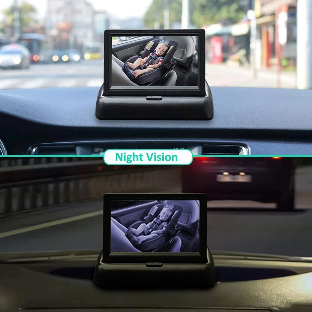 BABY MONITOR DI SICUREZZA LCD FULL HD 1080P Q-CA805 DA 4,5" PER CRUSCOTTO AUTO