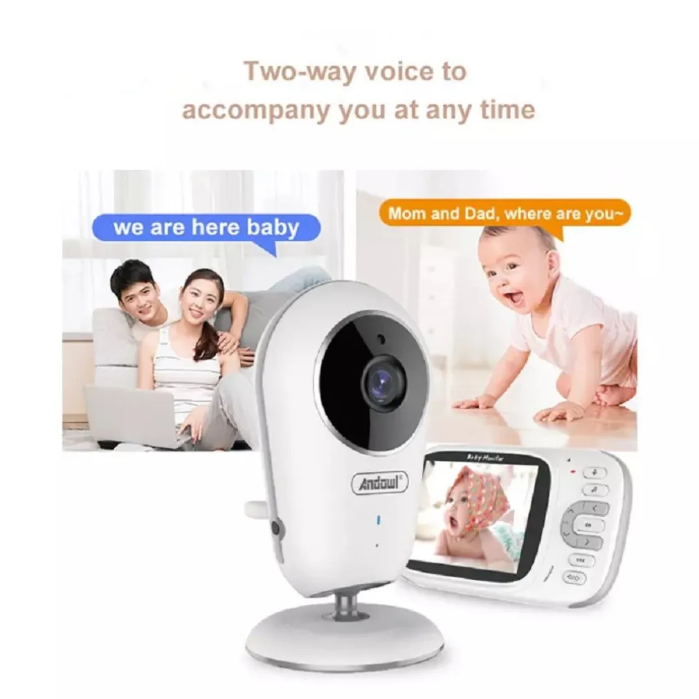 BABY MONITOR TELECAMERA SORVEGLIANZA MONITORAGGIO WIRELESS INTELLIGENTE Q-SX907